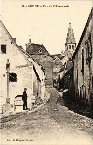 Cpa semur rue - cpa, de