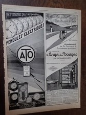 LINVOSGES + pendule ATO + DUPONT + biscuits PERNOT pub papier ILLUSTRATION 1926