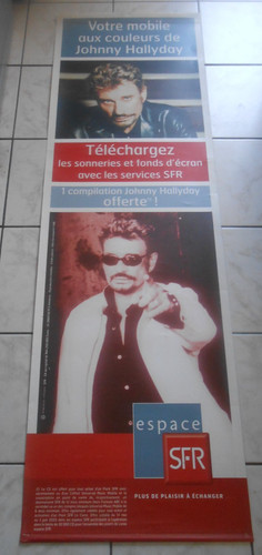 Ancienne affiche plv - plv, sfr