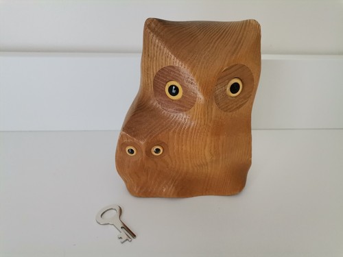 Tirelire chouettes bois ubs - bois,