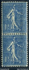 FRANCE SEMEUSE PAIRE 1Fr BLEU