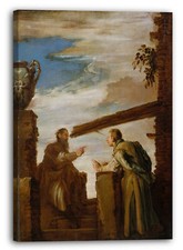 Toile/Cadres Domenico Fetti - La parabole du Mote et du Beam