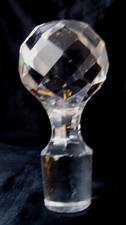 Ancien bouchon de carafe cristal taillé, n° 70