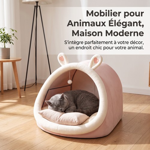 Pouf lit pour chats - lit,