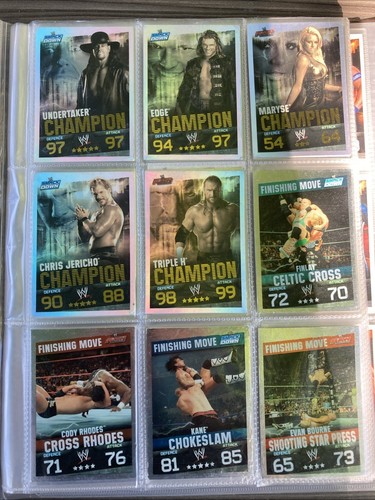 127 cards wwe topps slam - 127, attax