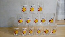 LOT DE 14 VERRES ORANGINA PUBLICITAIRE VINTAGE COLLECTION BISTROT BAR