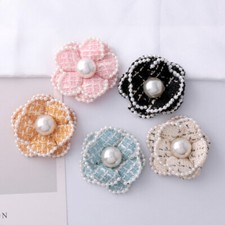 5pcs patchs fleur - fleur, perlé