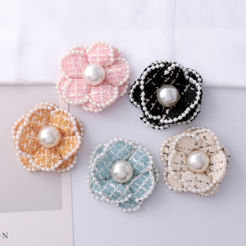 5pcs patchs fleur - fleur, perlé