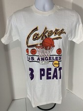Rare pre printed 80’s Lakers Failed Three Peat Championship T Shirt Sz M