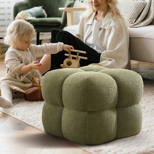 Square pouf ottoman - square,