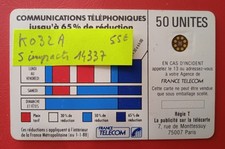 Télécarte 32a 5 impacts - ko,