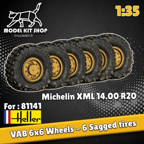 Roues vab 6x6 michelin - 1:35,