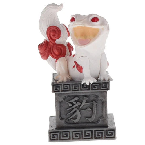 Leopard gecko stone mascot - on,
