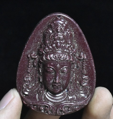 6cm old china natural cinnabar - old,