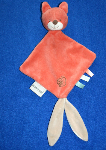 Nattou doudou renard plat - doudou,