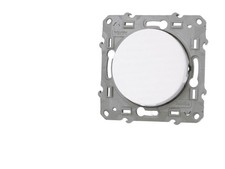 Poussoir simple blanc