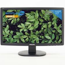 PHILIPS 191V2 19" ÉCRAN LARGE MONITEUR LCD CAISSE POS DVR VGA ORDINATEUR PC