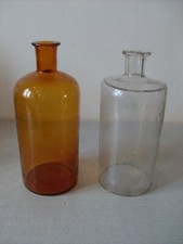 Lot de 2 anciens bocaux de