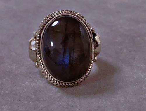 Belle bague argent labradorite - bague,