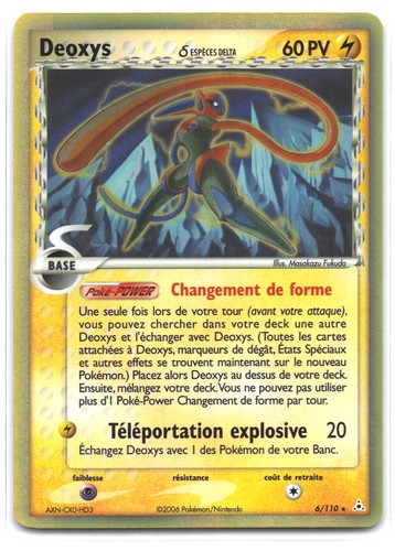 Carte pokémon deoxys 110 - pokémon, ex