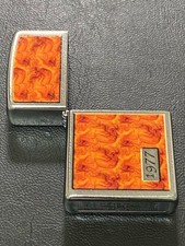 Coque extérieure argentée motif écaille de tortue Zippo modèle rare neuve