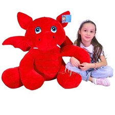 Dragon Rouge 60Cm Avec Ailes