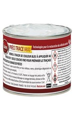 Restom - PréciTrace 9800 - Vernis à tracer bleu avant découpe des pièces