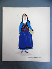 POITOU Environs de NIORT planche au POCHOIR / Aline KEIM costume régional 1930
