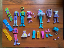 Lot Vintage Polly Pocket – Vêtements et accessoires hiver – Années 90-2000