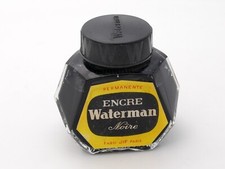 ANCIEN FLACON BOUTEILLE D'ENCRE WATERMAN JIF ENCRE NOIRE
