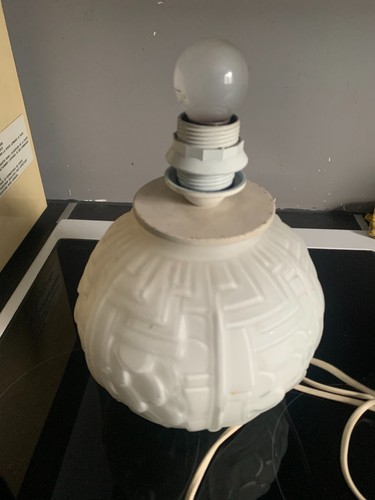 Pied lampe boule vintage - de,