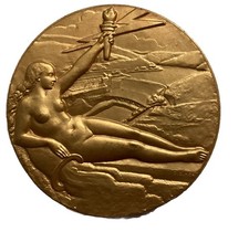 Médaille bronze doré régie - bronze,
