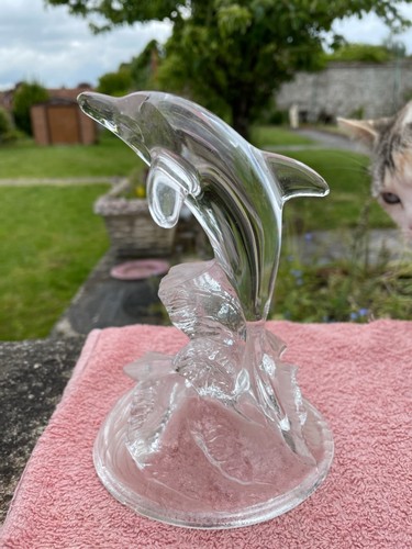 Figurine dauphin cristal - en,