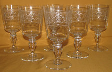 Lot de 6 verres à eau cristal