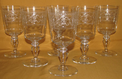 Lot verres eau - à, cristal
