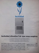 PUBLICITÉ ARMOIRE DE CLIMATISATION TECHNIBEL CLIMATISE L'AIR QUE VOUS RESPIREZ