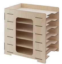 Trieur documents bois 32x23