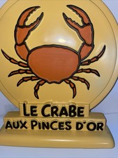 Figurine Tintin No Leblon,   Sculteur Regout Stèle  Crabe aux Pinces d'Or