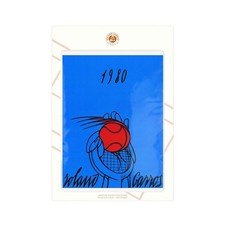 Roland Garros - Tennis - 1980-  AFFICHE POSTER Officielle 30x40cm 