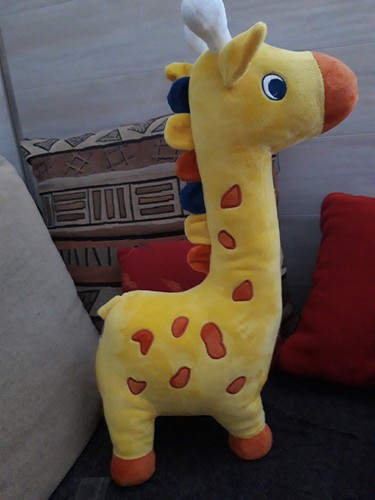 Peluche girafe dpam - peluche,
