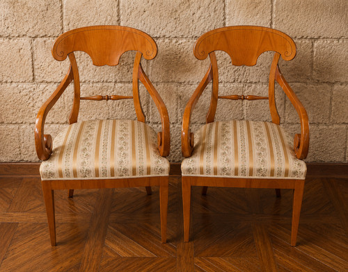 Paire fauteuils époque - fauteuils, d'époque