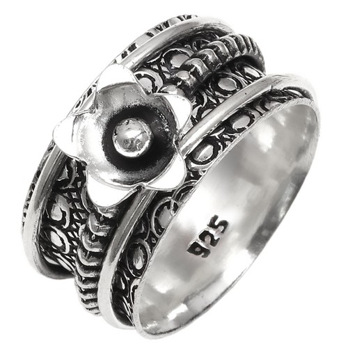 Bague toupie argent - en, pour