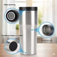 Thermos En Acier Inoxydable 450Ml Pour Café Et Thé À Emporter