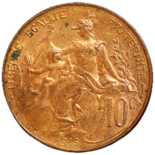 18929 10 centimes - centimes, 1916