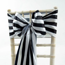 Satin noir blanc rayure - noir,