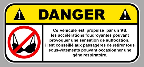 Danger vehicule soutien - danger,