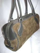 Auth et magnifique  sac à main en   daim et cuir  COCCINELLE  TBEG   bag vintage