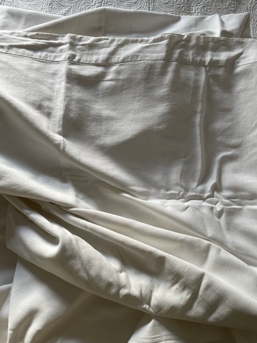 Ancien grand drap - plat, blanc