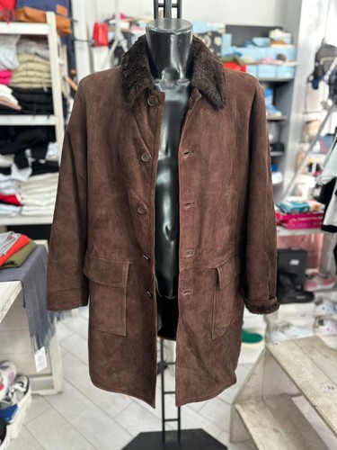 Manteau homme peau marron - en,