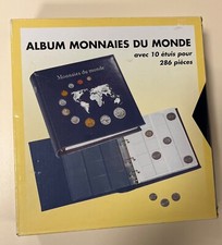 CLASSEUR POUR 286 MONNAIES AVEC 10 FEUILLES CLASSEUR 230x230X55